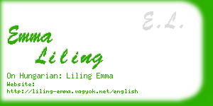 emma liling business card